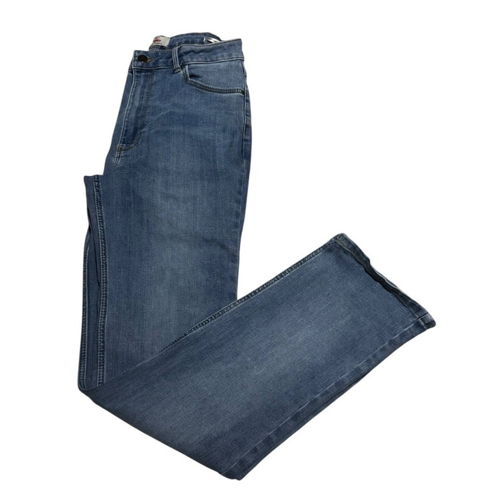 Wrangler Women's Jeans Size 8x32 High Rise True Straight Leg Medium Wash Stretch